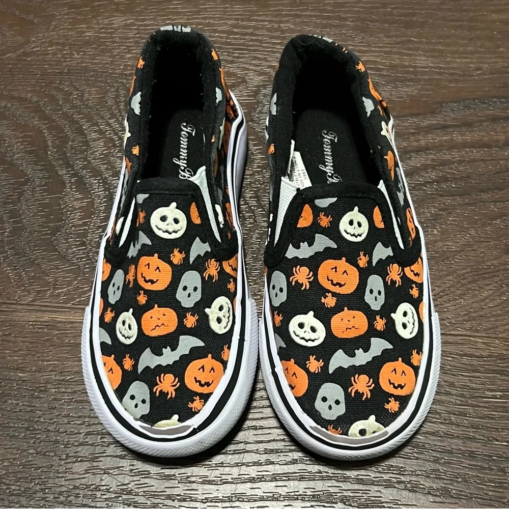 Tommy‎ Bahama Kids Halloween Sneakers - Black and Orange Size 9 - Picture 5 of 8